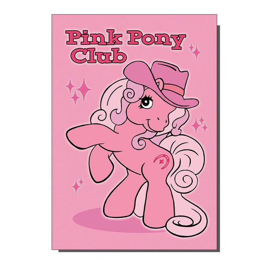 Pink Pony Club Greetings Card 