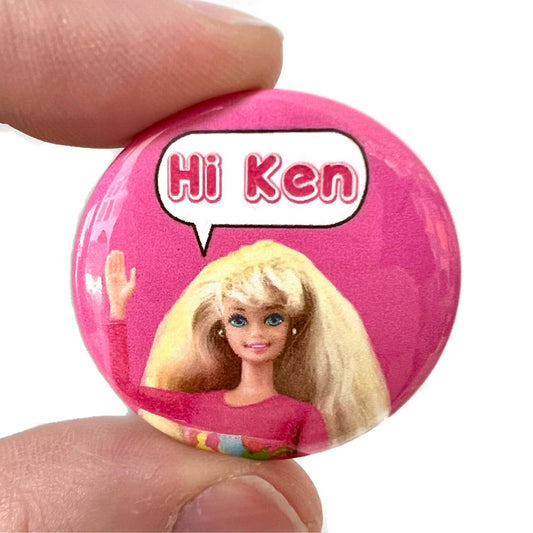 Hi Ken Button Pin Badge